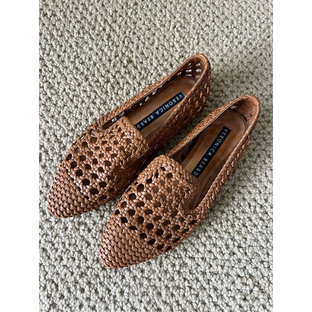 Veronica Beard Griffin Woven Flats